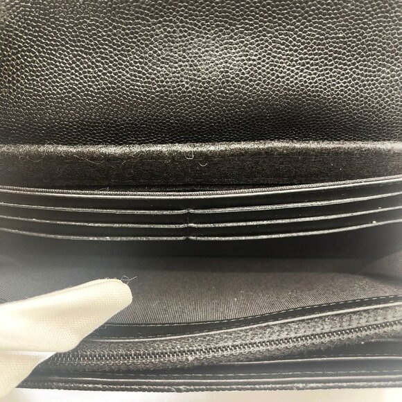 Authentic CHANEL CC Classic Caviar Flap Wallet Chain Shoulder Crossbody Black - Picture 15 of 16